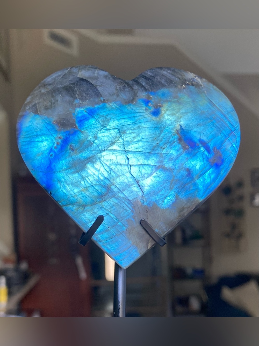 💙✨ DEVIL’S BLUE LABRADORITE HEART ✨💙 - Picture 7 of 8